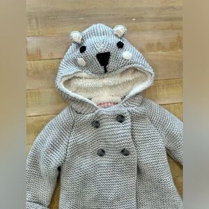 Zara knitwear baby girls outerwear animal mouse jacket hooded sweater shirt